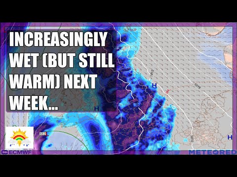 Ten Day Forecast: Increasingly Wet (But Still Warm) Next Week...