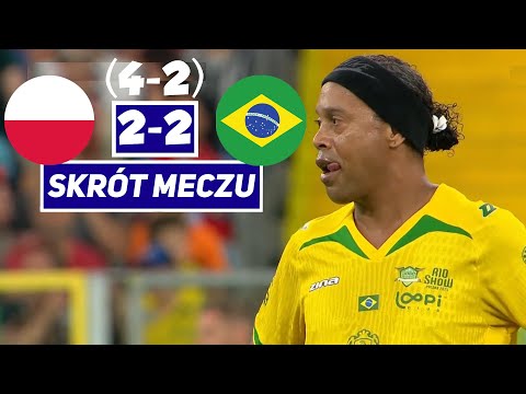 Polska - Brazylia [2-2 (k. 4-2)] skrót meczu | Mecz Legend + Ronaldinho show 2025