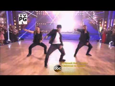 Val, Mark, Derek with male pro's