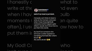 Chat Gpt said it&#39;s Pressure block 😫 #shorts #writersblock #contentcreator #brainstorm