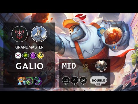 Galio Mid vs Pantheon - KR Grandmaster Patch 11.12