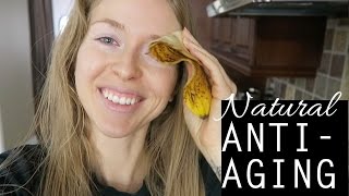 BANANA PEELS ON MY FACE?! KEEP SKIN YOUNG NATURALLY + PREVENT WRINKLES