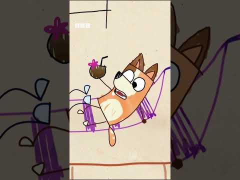 Bluey | Mum and Dad Try to Escape | CBeebies #shorts