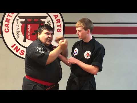 Advanced Bunkai for opening of Pinan Shodan Kata