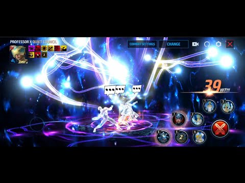 Professor X in Quiet Council suit skills preview | Marvel Future Fight