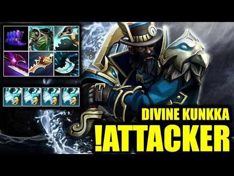 🔥 DIVINE KUNKKA - !Attacker - 14 Kills - DOTA 2 Pro Game Highlights