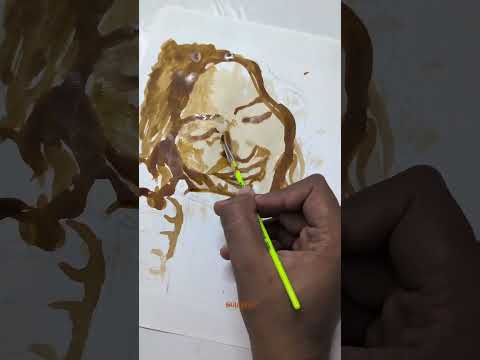 “Who knew coffee could paint this beautifully? ☕🎨✨ #CoffeeArt #CreativeMind #art