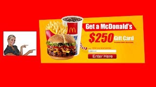 McDonalds Coupons Worth $250!!! | Claim Your McDonalds Coupon or McDonalds Gift Card Here!