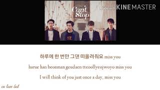 Can&#39;t Stop (Lyrics) - CNBLUE (씨엔블루)