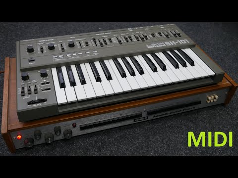 Hohner Automatic Rhythm Player Midi Demo with SH-101 SH-1oh1