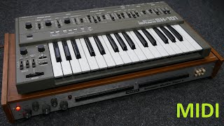 Video thumbnail for Hohner Automatic Rhythm Player Midi Demo with SH-101 SH-1oh1 by Tubbutec