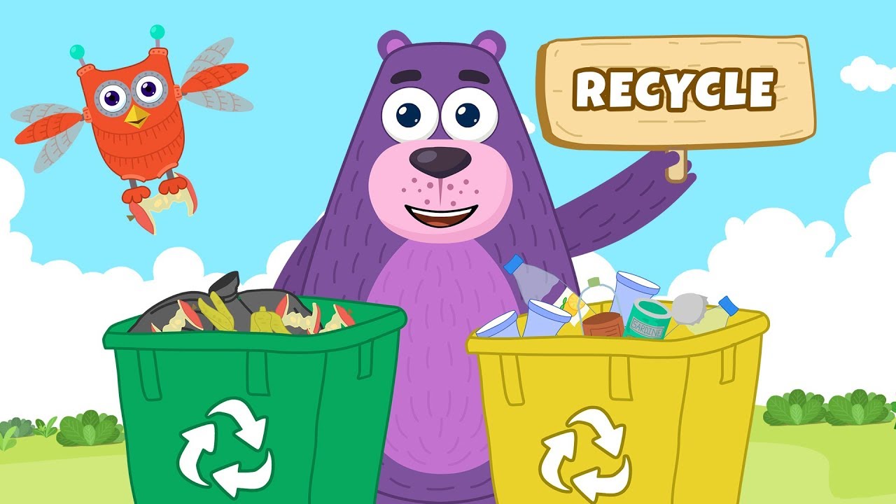 What is recycling? | Recycling for children | Learn to recycle | Polly Olly