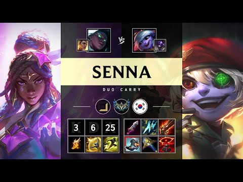 Senna ADC vs Tristana - KR Challenger Patch 25.16