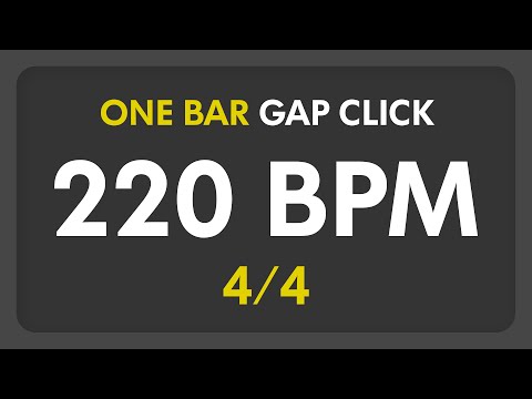 220 BPM - Gap Click - 1 Bar (4/4)