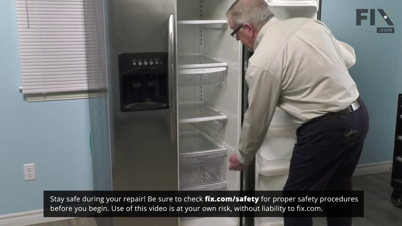 Replacing the Crisper Pan - Clear