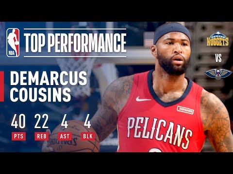DeMarcus Cousins Puts Up 40 Points and Gets 22 Rebounds | December 6, 2017