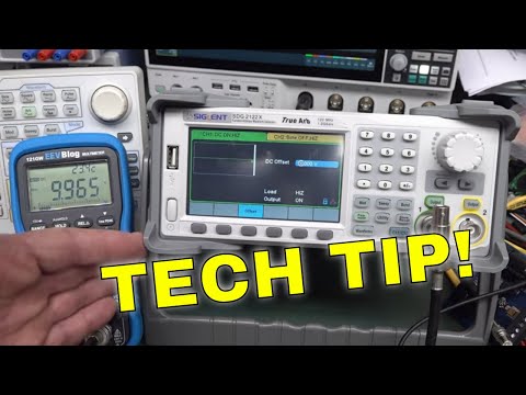 EEVblog 1560 - TIP: Use Your Arb Gen as a High Resolution DC Voltage Source!