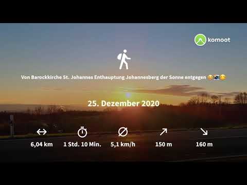 Von Barockkirche St. Johannes Enthauptung Johannesberg der Sonne entgegen 🌞📸😊