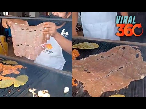 Hombre se volvió viral por presumir 'gran' trozo de carne asada