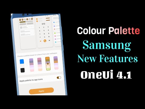 Colour Palette Samsung New Features || After OneUi 4.1 Update