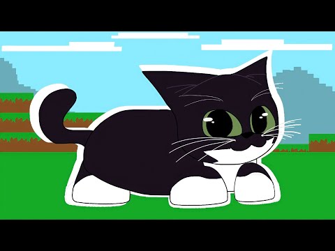 Maxwell cat speedrunning Minecraft (Animation)