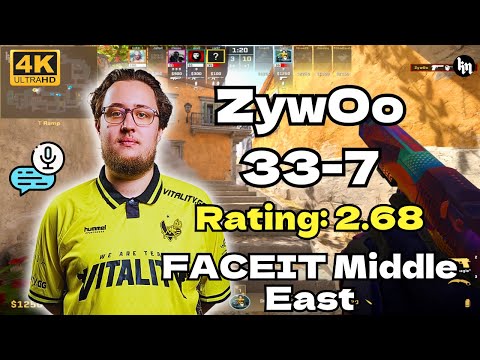 ZywOo (33-7) SoloQ Rating: 2.68 (Inferno) | FACEIT Middle East | Aug 19, 2025 | CS2 POV/DEMO