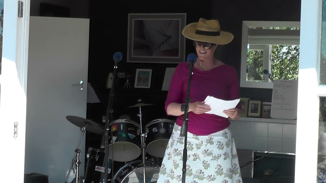 Kate Camp- reading poetry at ZStock 2015