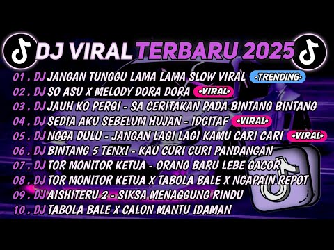 DJ TIKTOK TERBARU 2025🎵DJ JANGAN TUNGGU LAMA LAMA🎵DJ SO ASU X MELODY DORA DORA || FULL ALBUM 