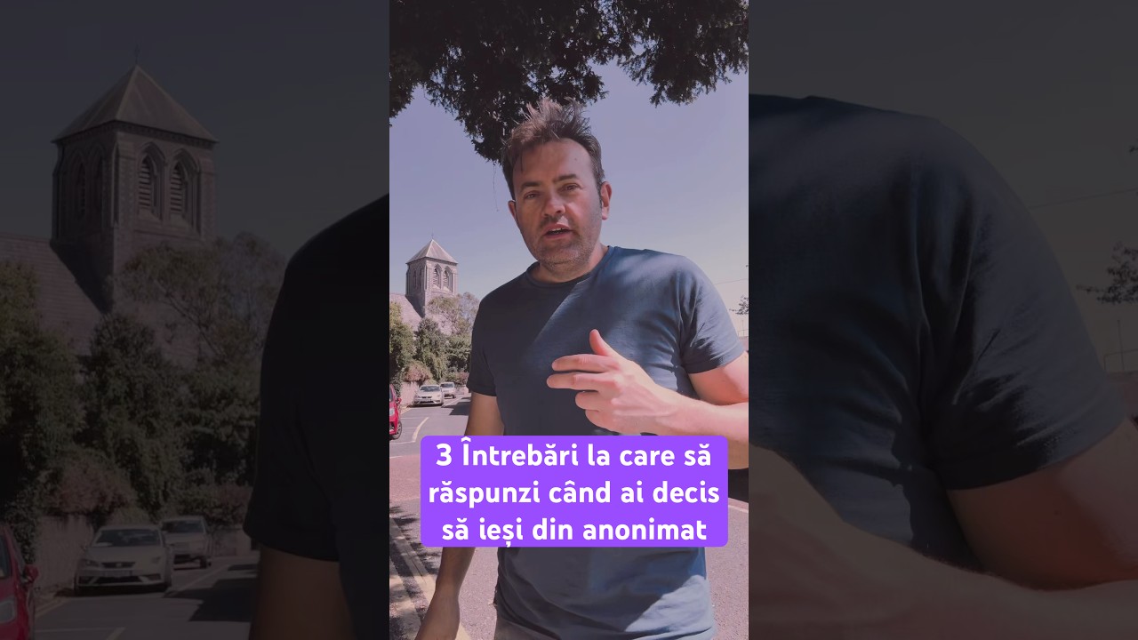 3 Întrebări la care să răspunzi când ai decis să ieși din anonimat | Florin Pop #motivational