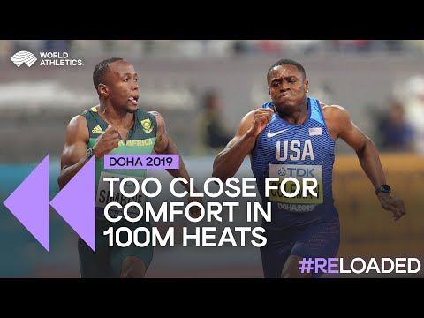 Explosive 100m heats in Doha | Men's 100m heats Doha 2019