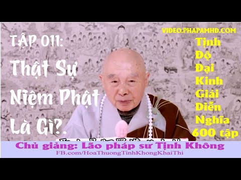 Tập 011, Thật Sự Niệm Phật Là Gì, Tịnh Độ Đại Kinh Giải Diễn Nghĩa, lần thứ 11, 2010