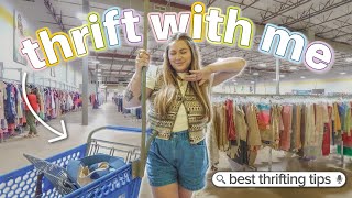 come thrift with me + GRWM make up routine