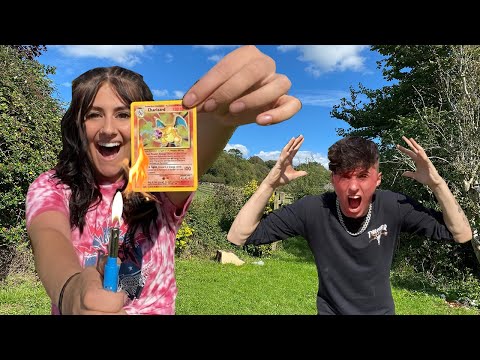I DESTROYED my Boyfriends Pokemon card WORTH $7000