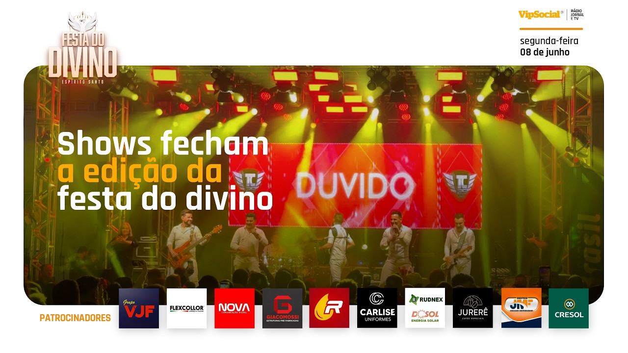 Shows fecham a edição da festa do Divino 2026 com grande público