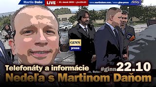 Live: Nedeľa 23. Január 2022 s Martinom Daňom, telefonáty a nové informácie #ginn22x10