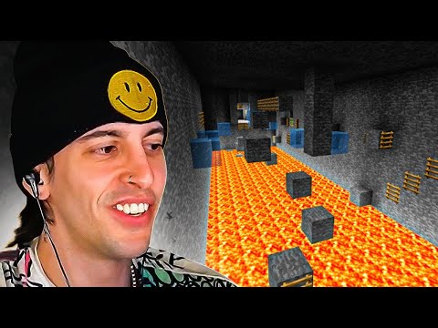 robleis playing parkour and dropper in minecraft