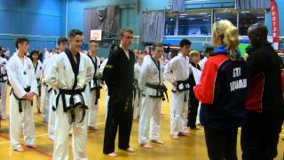 Junior Black patterns ceremony at the GTI English Championships, February 2015