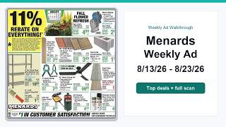 Menards Weekly Ad (8/13/26 - 8/23/26) Best Deals