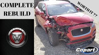 Rebuilding wrecked 2017 Jaguar F-pace from copart