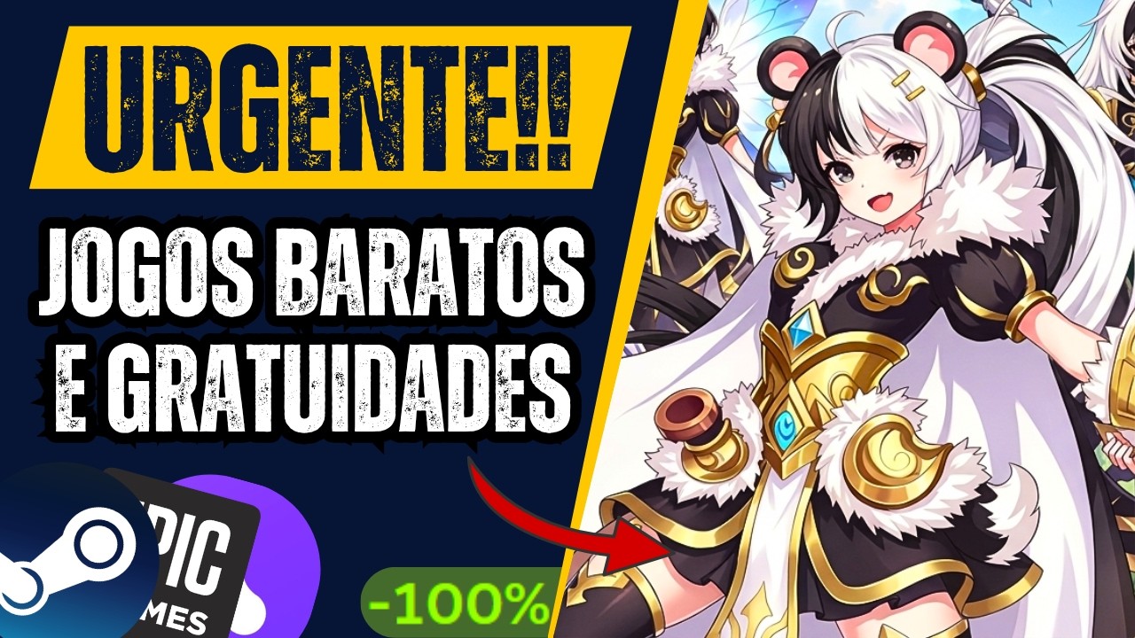 OPA! Novos JOGOS GRÁTIS na STEAM, PROMOÇÃO com CASHBACK, JOGOS BARATOS e SUMMER SALE EPIC GAMES!