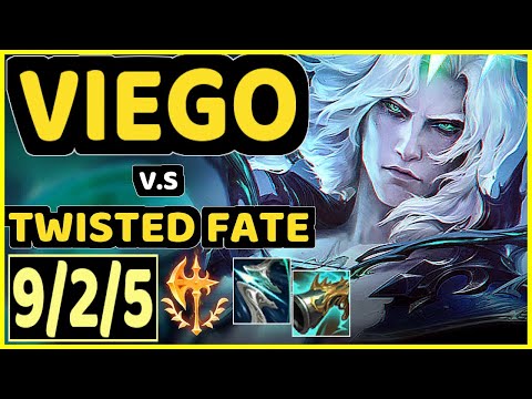 VIEGO vs TWISTED FATE - 9/2/5 KDA MID GAMEPLAY - KR Ranked MASTER