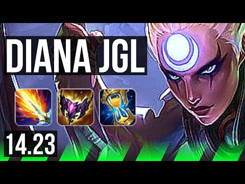 DIANA vs LEE SIN (JGL) | KR Master | 14.23