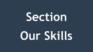 [ Twitter Bootstrap 3 In Arabic ] #28 - Section Our Skills