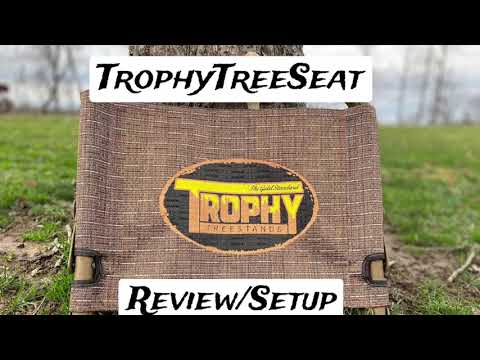 “Best Hunting Seat” Trophy Tree Stand Tree Seat Review/ setup for deer hunting