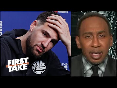 斯蒂芬-A.迴應克雷-湯普森賽季報帳跟腱傷勢|First Take。 (Stephen A. reacts to Klay Thompson's season-ending Achilles injury | First Take)