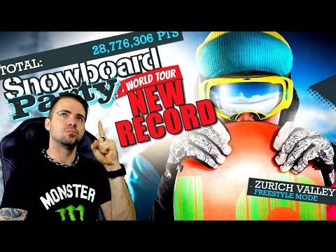 Shattering Records in Snowboard Party World Tour - YouTube