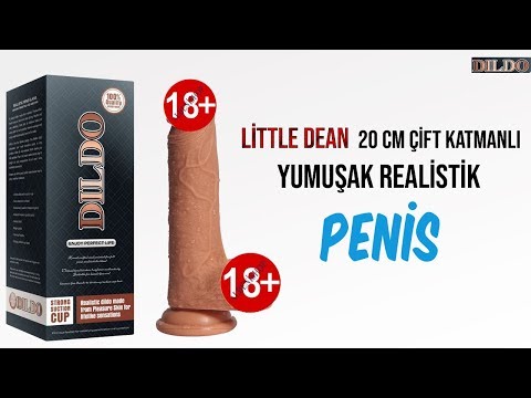 Little Dean 20 cm Çift Katman Ekstra Yumuşak Realistik Penis