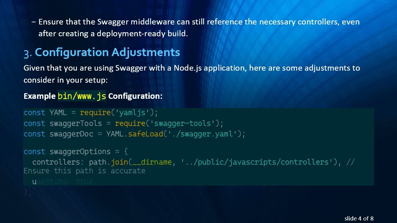 How to Create a Production Build for Node.js with Swagger Tools
