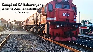 Download lagu Kompilasi KA Babaranjang dengan Lokomotif CC205 || Rangkaian Kereta terpanjang di Indonesia mp3