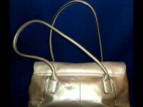 GIANI BERNINI PEWTER LEATHER PURSE